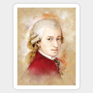 Wolfgang Amadeus Mozart Sticker